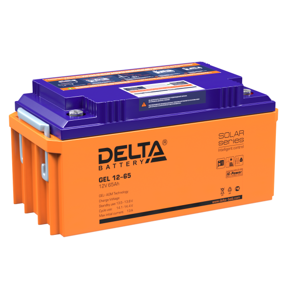 Аккумулятор для ИБП Delta Battery GEL 12-65 12 В 65 Ач